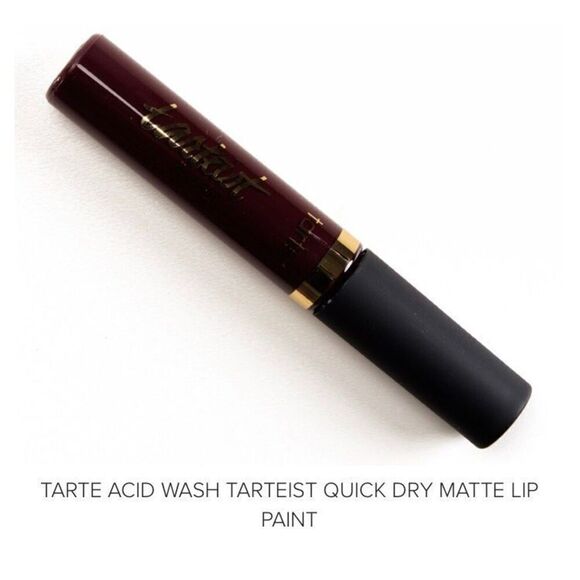 TARTE - 🎉HP🎉NWT - Tarteist Quick Dry Matte Lip Paint/Acid Wash (very dark berry) - Picture 12 of 16
